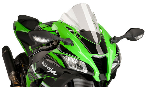 Puig Racing Windscreen for 2016-17 Kawasaki ZX1000 Ninja ZX-10R - Clear