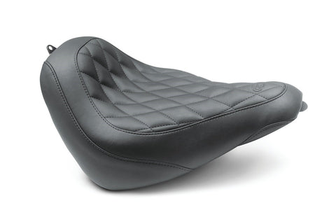 Mustang Wide Tripper Solo Seat for 2018-21 Harley Softail Street Bob - Diamond/Black - 83035