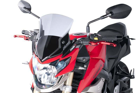 Puig Naked Bike Windscreens for 2011-16 Suzuki GSX-S750 - Dark Smoke - 5646F