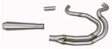 Bassani Road Rage High Horsepower Exhaust System for 1991-17 Harley Dyna models - Raw Stainless Steel - 1D3SS