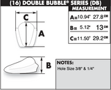 Zero Gravity Double Bubble Windscreen for 2007-08 Suzuki GSX-R1000 - Clear - 16-111-01