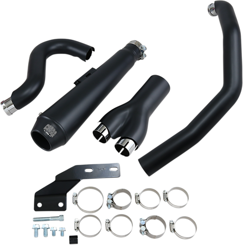 Cobra El Diablo 2-into-1 Exhaust for 2012-18 Harley Softail Models - Black - 6483B