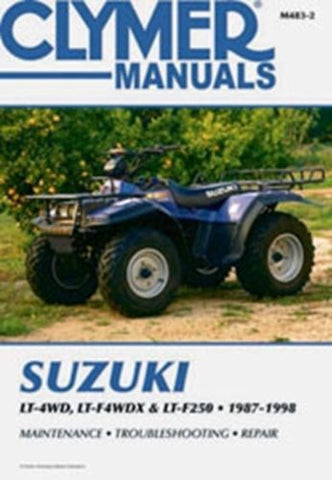 Clymer Service & Repair Manual for Suzuki LT-4WD / LT-F4WDX / LT-F250 - M483-2
