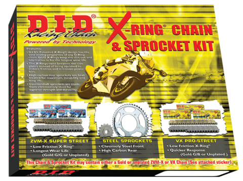 DID X-Ring Chain Kit for 2001-2005 Suzuki GSX-R600 - DKS-001