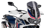 Puig Racing Windscreen for 2016-17 Honda CRF1000L Africa Twin - Dark Smoke