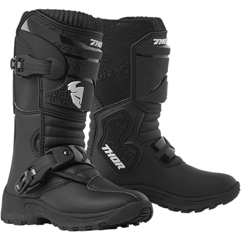 THOR Mini Blitz XP Kids Riding Boots - Black - Size 13