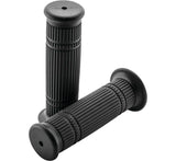 BikeMaster Grips - Black/Splined - 7/8 Inch Bars - WLG-232-Black