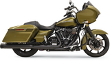 Bassani DNT Straight Can Slip-On Mufflers for 2017-22 Harley FL Touring models - Black/Black - 1F72DNT5B