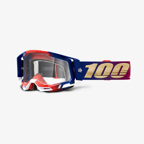 100% Racecraft 2 Goggles - United with Clear Lens