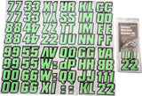Hardline 500 Series Alphanumeric Vehicle ID 2 Inch Kit - Kiwi/Black - KIBLK500