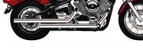 Cobra USA Dragsters Staggered Exhaust System for 1999-09 Yamaha XVS1100 V-Star - Chrome - 2617T