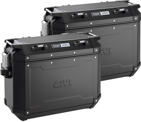 GIVI Outback Hard Luggage Side Cases - 37 Liter Pair - Black - OBKN37BPACK2A
