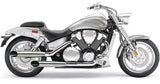 Cobra Slip-On Mufflers for 2002-08 Honda VTX1800 - Chrome - 1176SC