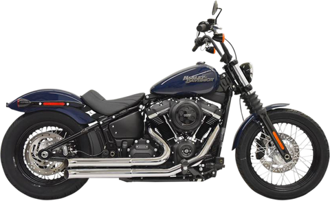 Bassani Pro-Street Exhaust for 2018-19 Harley Softail Models - Chrome - 1S35D