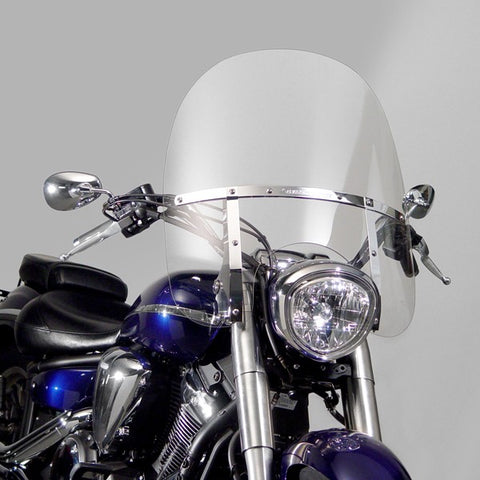 National Cycle N21137 - SwitchBlade 2-Up Quick Release Windshield 19.3 - Clear