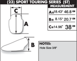 Zero Gravity Sport Touring Windscreen for 2006-22 Kawasaki ZX1400 Ninja ZX-14/14R - Light Smoke - 23-274-02