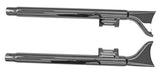 Bassani 33 Inch Fishtail Slip-On Mufflers for 1995-16 Harley FL Touring models - Chrome - 1F17E33