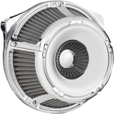 Arlen Ness Inverted Series Air Cleaner Kit for 2017-22 Harley M8 models - Chrome/Slot Track - 18-914