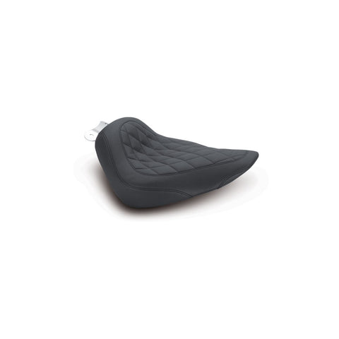Mustang Wide Tripper Solo Seat for 2000-15 Harley Softail Std Tire - Diamond/Black - 76812