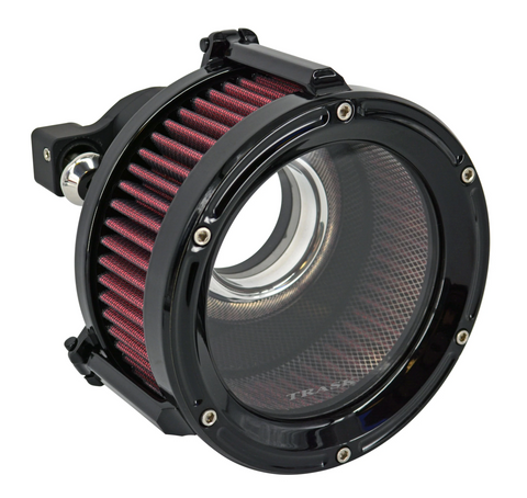 Trask Assault Charge High-Flow Air Cleaner for 2017-22 Harley M8 Engine models - Gloss Black - TM-1023GBK