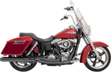 Bassani Road Rage Long Exhaust System for 2012-16 Harley Dyna Switchback - Black - 1D28RB