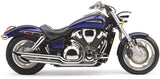 Cobra USA Hot Rod Exhaust for 2002-08 Honda VTX1800C - Chrome - 1675SC