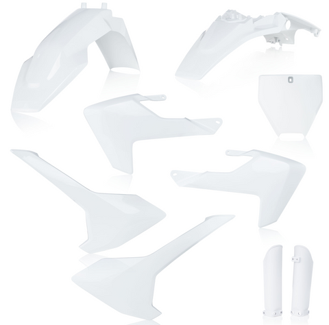 Acerbis Full Body Plastics Kit for 2017-22 Husqvarna TC65 - White - 2731986811