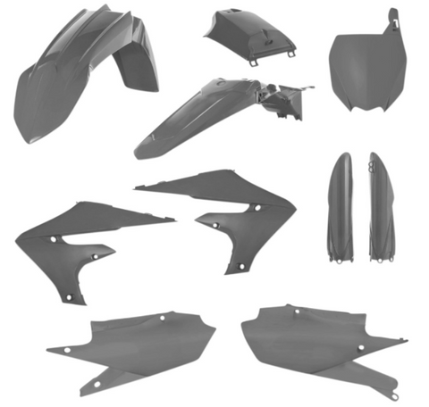 Acerbis Full Replacement Plastics Kit for 2018-21 Yamaha YZ models - Grey - 2736350011