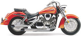 Cobra USA Slash Cut Slip-On Mufflers for 2003-09 Honda VTX1300 - Chrome - 1179SC
