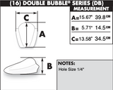 Zero Gravity Double Bubble Windscreen for 2007-13 Ducati 848 / 1098 / 1098S / 1198S - Light Smoke - 16-729-02