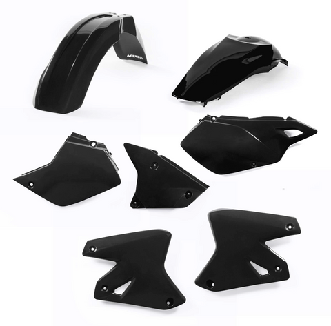 Acerbis Standard Plastic Kit for 2000-18 Suzuki DR-Z400 models - Black - 2041080001