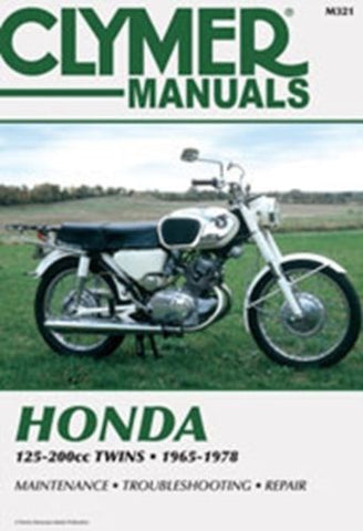 Clymer M321 Service Manual for 1965-78 Honda 125-200CC Twins