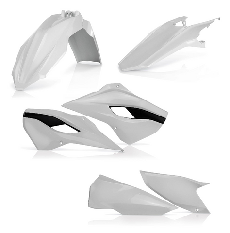 Acerbis Standard Replacment Plastics Kit for 2014-16 Husqvarna models - White - 2393444584