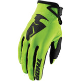 Thor Sector Youth Gloves - Acid Yellow - Medium