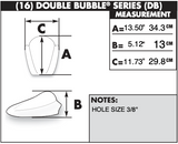 Zero Gravity Double Bubble Windscreen for 2003-04 Honda CBR600RR - Dark Smoke - 16-405-19
