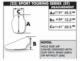 Zero Gravity Sport Touring Windscreen for 2008-14 Kawasaki KLR650 models - Light Smoke - 23-206-02