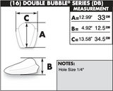 Zero Gravity Double Bubble Windscreen for 2008-13 Yamaha YZF-R6 - Dark Smoke - 16-580-19