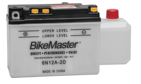 Bike Master Performance Conventional Battery - 6 Volts - 6N12A-2D