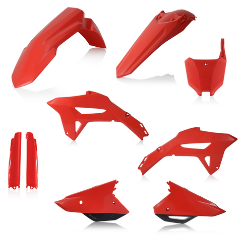 Acerbis Full Body Plastics Kit for 2021-22 Honda CRF450R - Red/Black - 2858927118