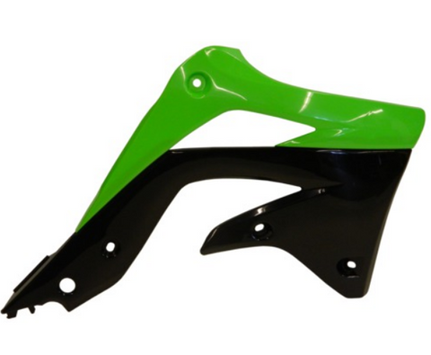 Acerbis Radiator Shrouds for Kawasaki KX450F - Green/Black - 2250431089