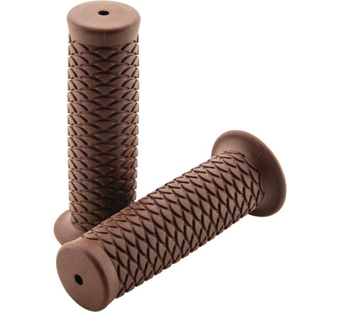 BikeMaster Grips - Brown/Scales - 7/8 Inch Bars - WLG-230-Brown