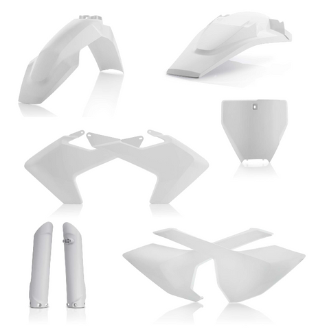 Acerbis Full Plastic Kit for 2016-18 Husqvarna FC/TC models - White - 2462600002