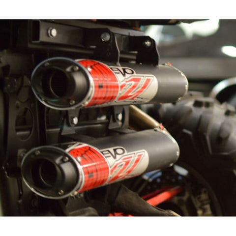 Big Gun EVO U Dual Slip-On Mufflers for 2016-20 Polaris RZR Turbo XP - 12-7972