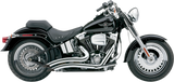 Cobra USA Speedster Short Swept Exhaust for Harley Softail Models - Chrome - 6224