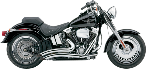 Cobra USA Speedster Short Swept Exhaust for Harley Softail Models - Chrome - 6224