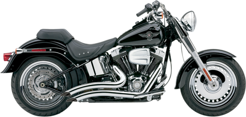 Cobra Speedster Short Swept Exhaust for Harley Softail Models - Chrome - 6224