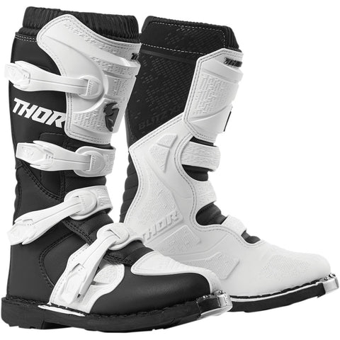 THOR Blitz XP Womens Riding Boots - Black/White - Size 7