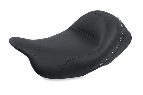 Mustang LowDown Solo Seat for 2009-21 Harley Touring Models - Black Pearls - 76082