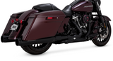 Vance & Hines Torquer 450 Slip-On Mufflers for 2017-22 Harley FL Touring models - Black - 46674