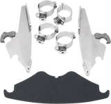 Memphis MEM8975 Fats/Slim Polished Mount Kit for 2002-11 Harley V-Rod Models